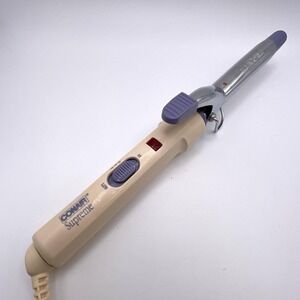 Vtg Conair Supreme 3/4" Barrel Curling Iron Vintage Textured Curls CD36 TESTED